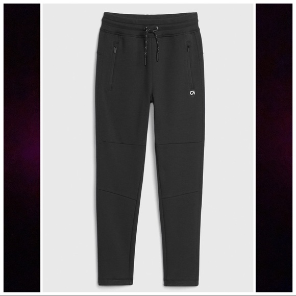 GAP Other - Gap Fit Kids Black Tapered Leg Elastic Waistband Tech Sweatpants NWT XXL 14 16
